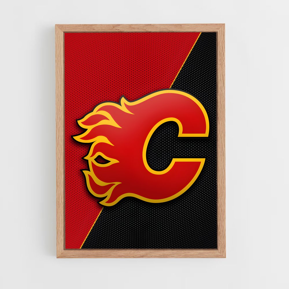 Poster Flames de Calgary – affiche Hockey sur glace (vue 4)
